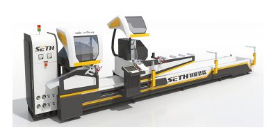 Scie de coupe de précision à double tête CNC pour profilé en aluminium