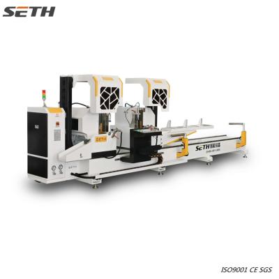 machine de découpe à double tête en aluminium cnc