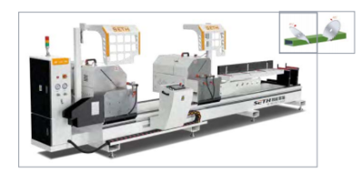 Scie de précision à double tête CNC