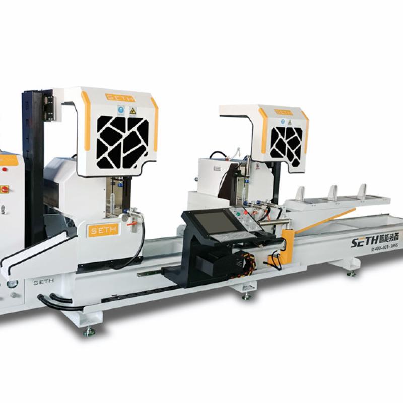 cnc double head mitre saw for aluminum profile